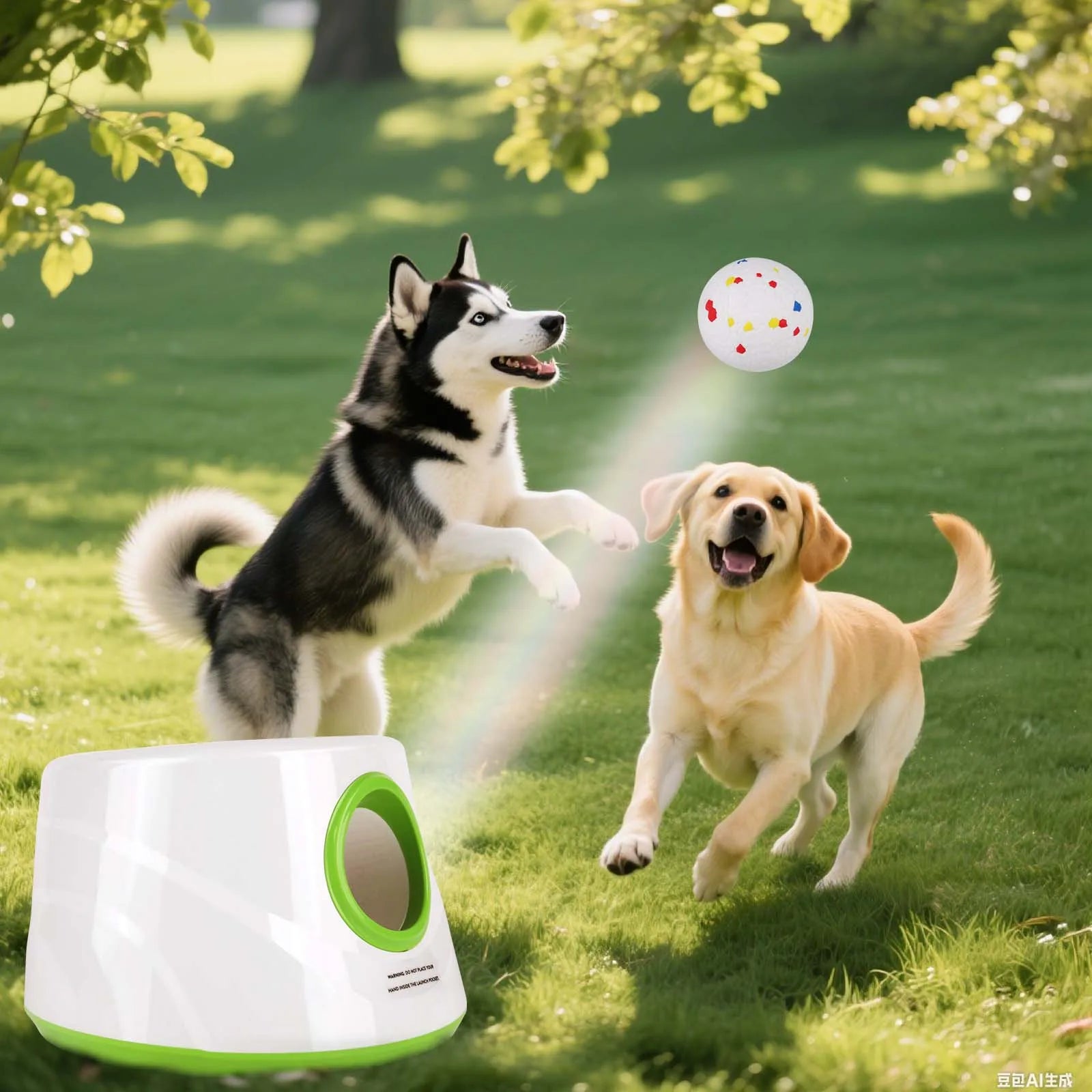 Automatic Dog Launcher Tennis Ball Throwing Machine Interactive Dogs Chase Toy Rechargable Catapult Pet Training Toy with 3 Ball - PrimeNest