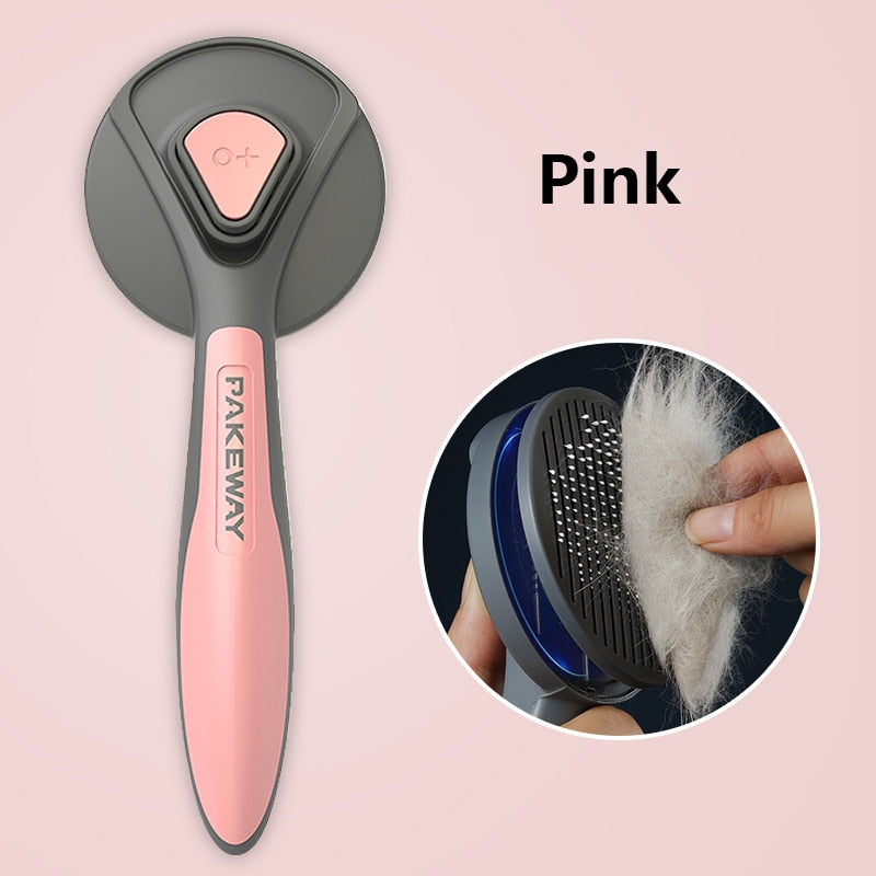 Cat Comb Dog Hair Remover Brush Pet Grooming Slicker Comb Removes Tangled Self Cleaning Pet Supplies Accessories-1