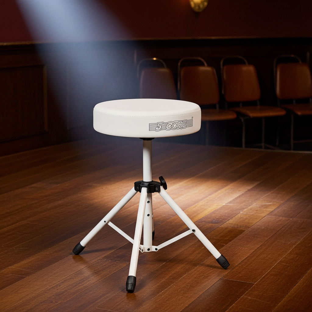 5Core Drum Throne Adjustable Guitar Stool Padded Drummer Seat for Adults & Kids
