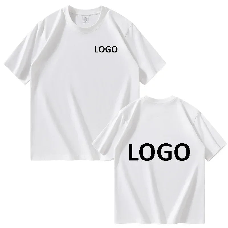 Customized 100% Cotton Printed T-shirts Men Fashion Short Sleeve O-neck Tshirt Women Personality Streetwear Tee Tops Camiseta - PrimeNest