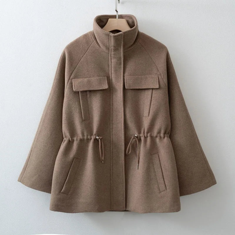 Wool-Blend Longline Coat