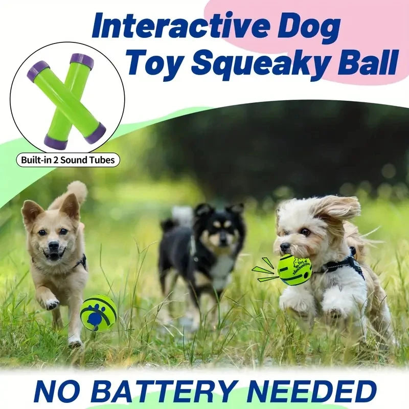 Funny Interactive Giggle Ball - Balls for Dog IQ Training, Pet Interactive Toy, Stimulating Play, Mental Stimulation, and Exerci - PrimeNest