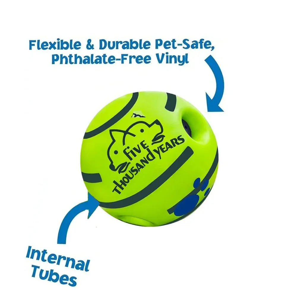 Funny Interactive Giggle Ball - Balls for Dog IQ Training, Pet Interactive Toy, Stimulating Play, Mental Stimulation, and Exerci - PrimeNest