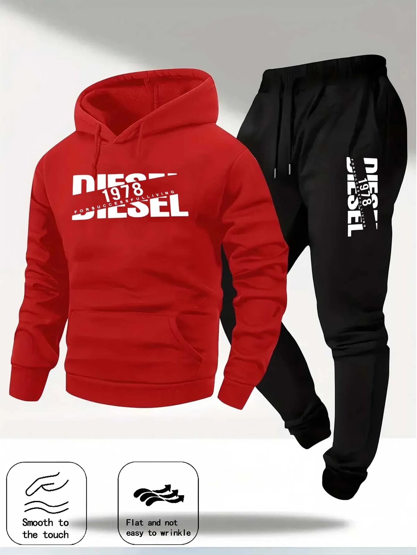 2025 popular autumn and winter new hooded sportswear sportswear fashion hooded sportswear casual sportswear and pants two in one - PrimeNest