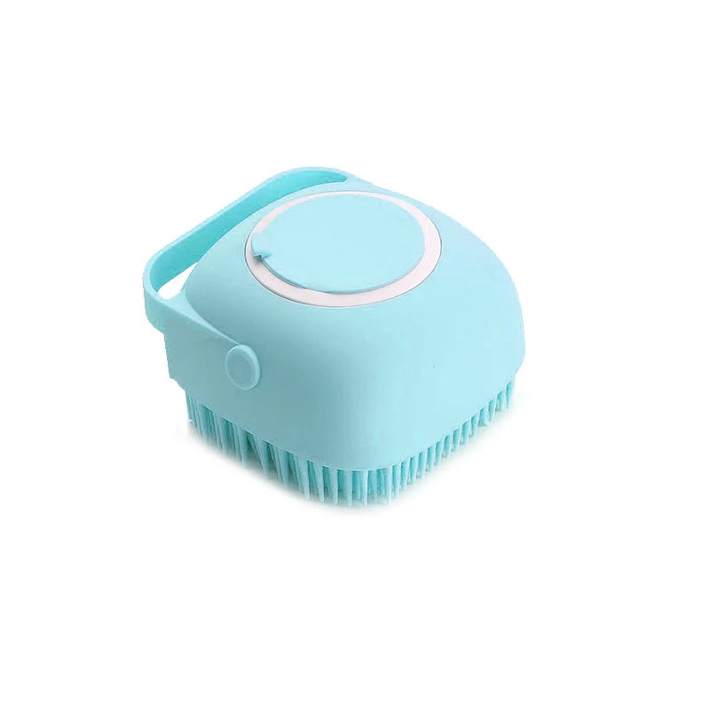 Pet Bathing Brush Soft Silicone Massager Shower Gel Bathing Brush Clean Tools Comb Dog Cat Cleaning Grooming Supplies - PrimeNest
