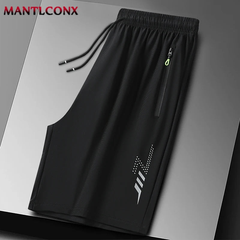 Men's Elastic Waist Quick-Dry Sports Shorts