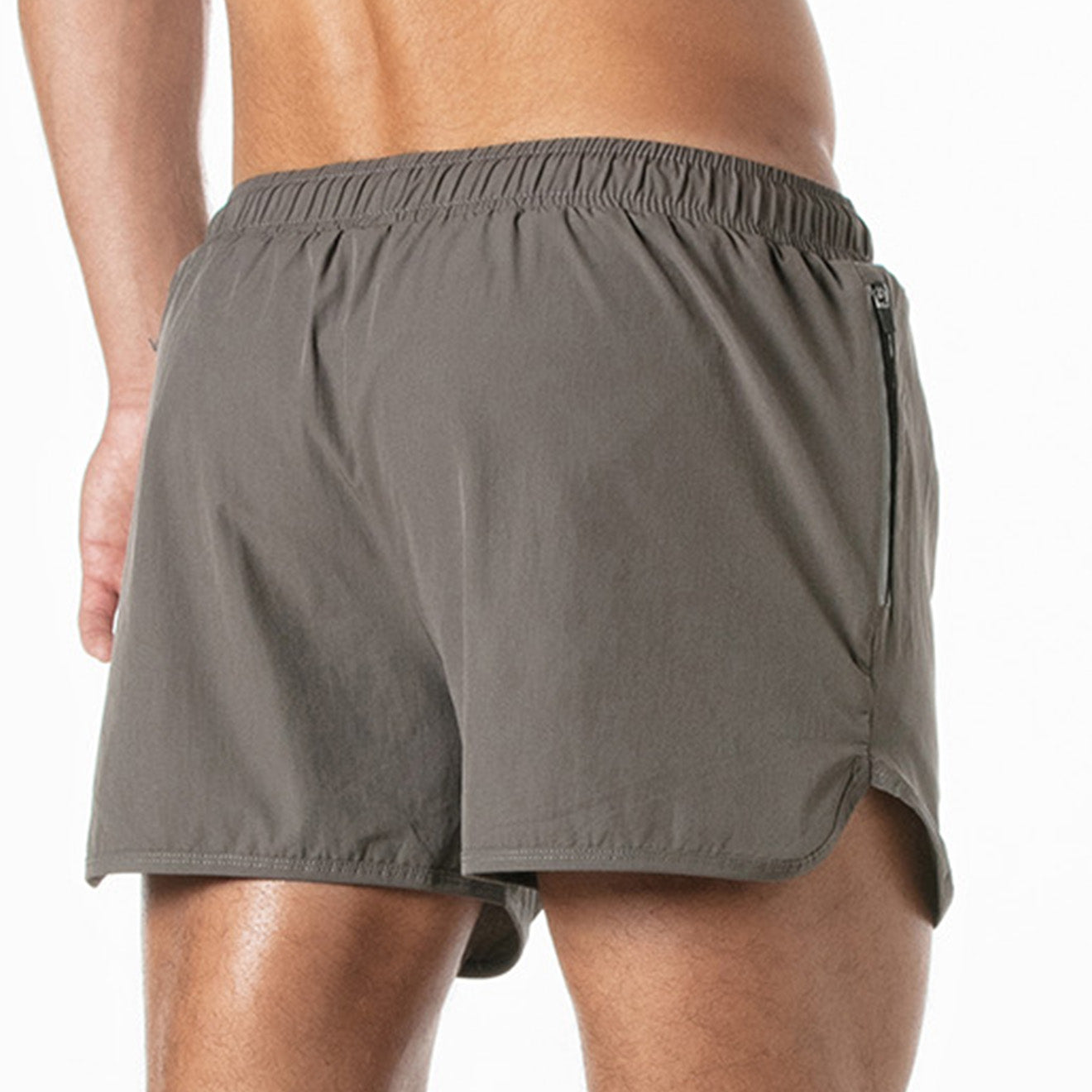 Sports Gym Shorts Taupe-1