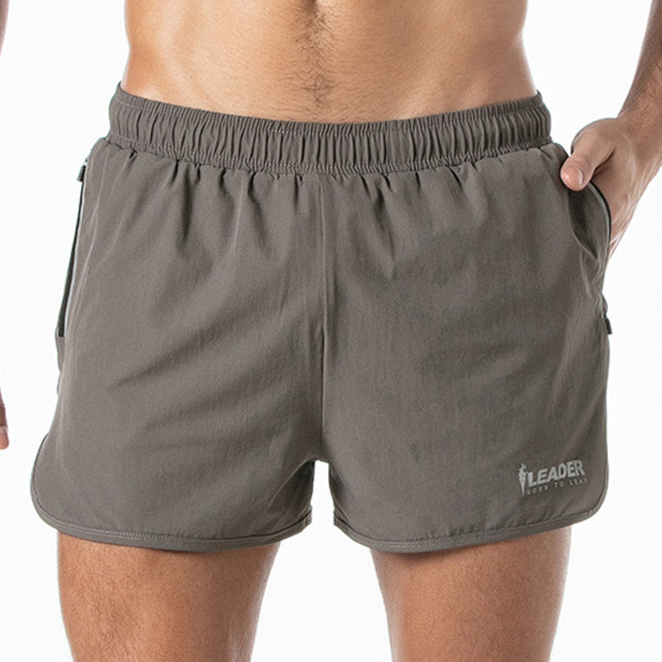 Sports Gym Shorts Taupe-0