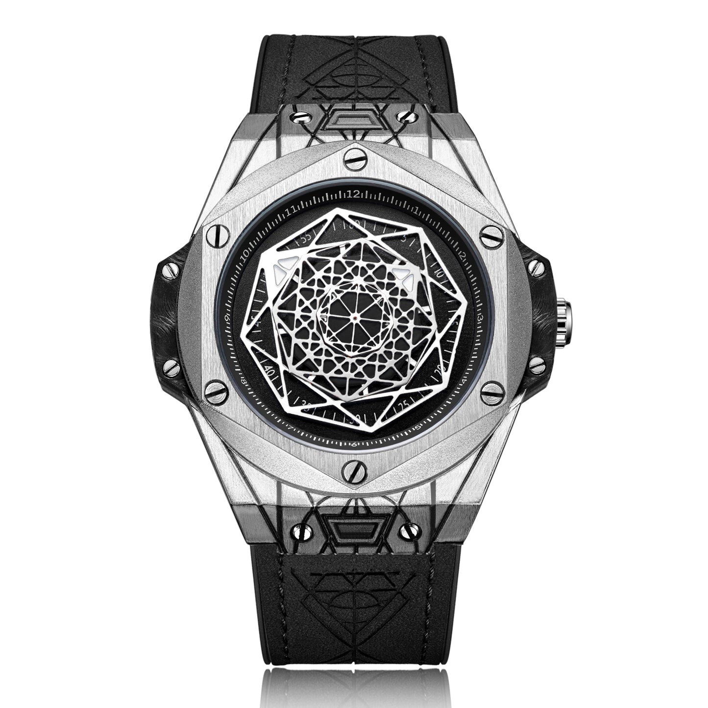 RUIMAS Men's Watches Fashion Sport Quartz Watch for Men Reloj Hombre Leather Belt Wrist Watch Waterproof Casual Clock 533-10