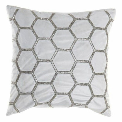 Cushion DKD Home Decor Velvet Geometric (45 x 45 cm)-0