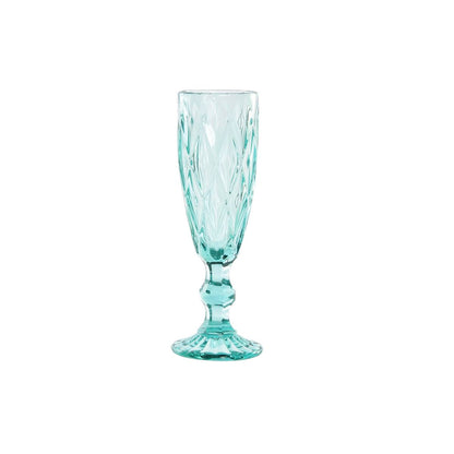 Wineglass DKD Home Decor Turquoise Crystal 150 ml-0