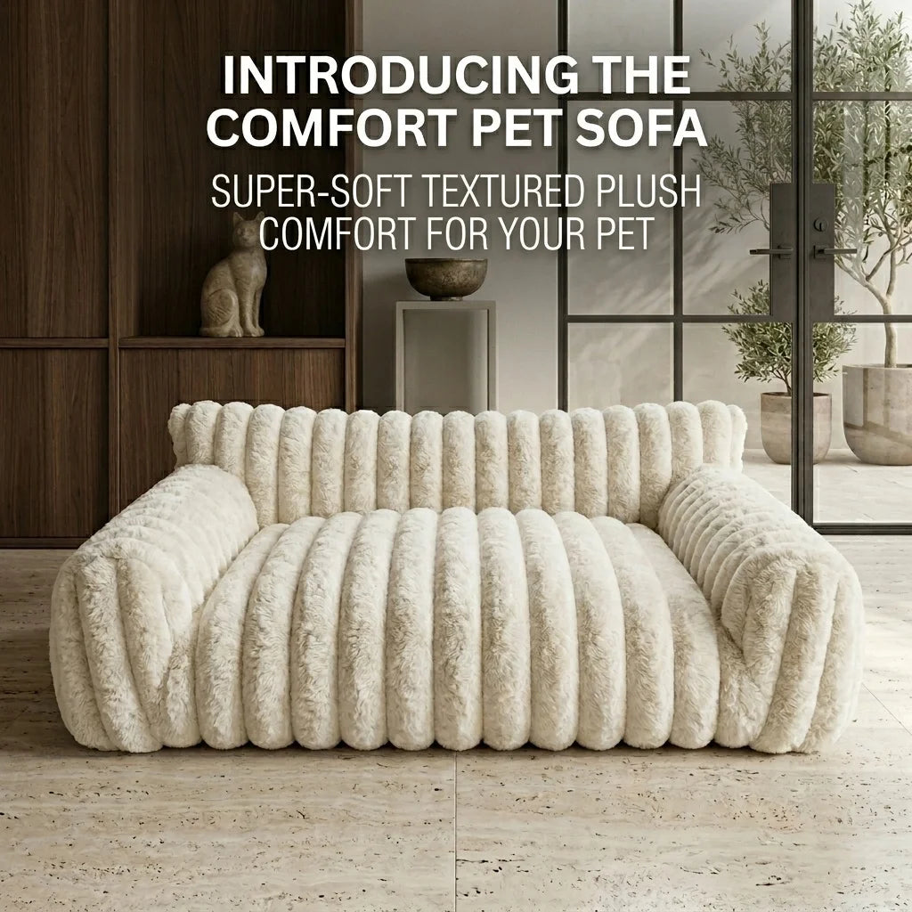 Corduroy Fleece Pet Sofa Bed