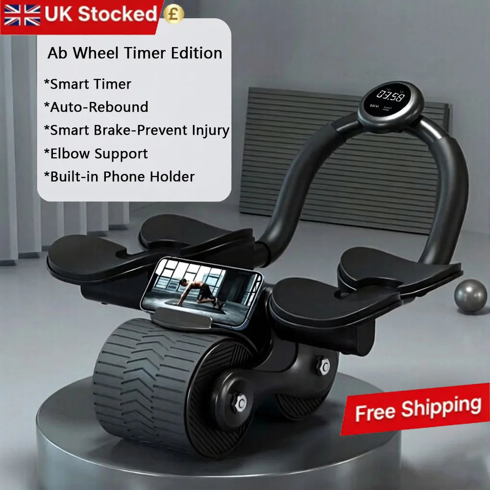 Ab Wheel Core Trainer with Counter