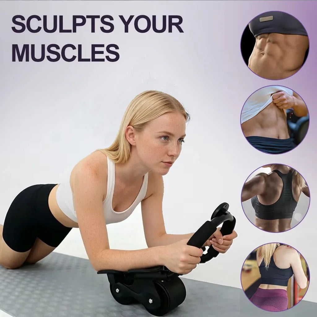 Ab Wheel Core Trainer with Counter