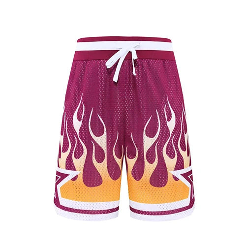 Mens Basketball Shorts Classic Fabric Gym Training Sports Shorts-7