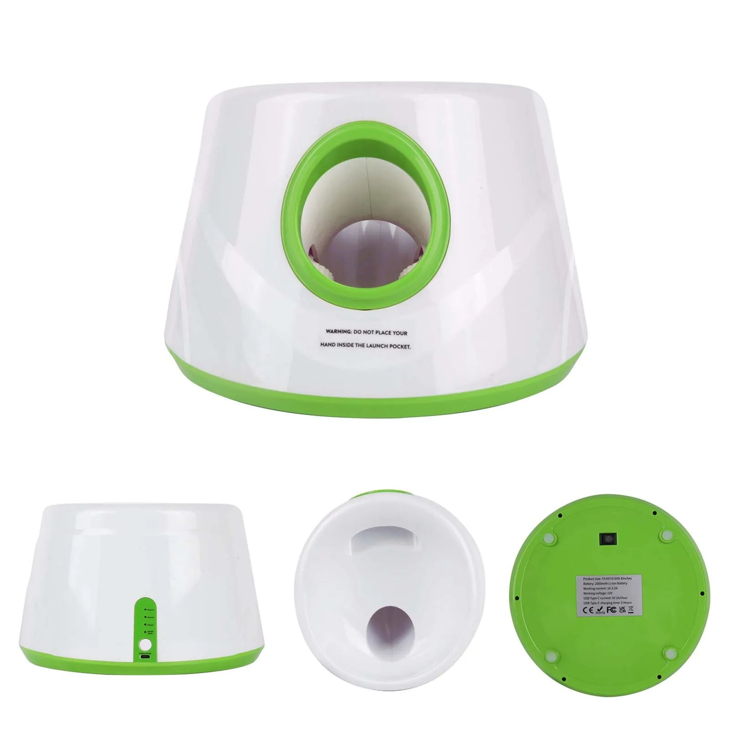 Automatic Dog Launcher Tennis Ball Throwing Machine Interactive Dogs Chase Toy Rechargable Catapult Pet Training Toy with 3 Ball - PrimeNest