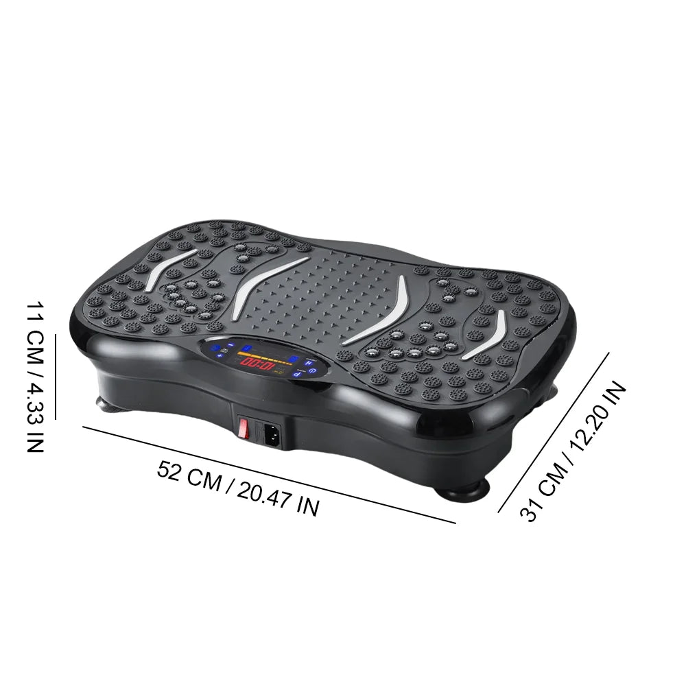 Vibration Plate Exercise Machine Full Body Training Burning&Muscle Building Weight Loss&Shaping LCD Home Exercise Equipment with Remote Control Men and women's body management self-discipline Fitness Platform Massager Sports - PrimeNest