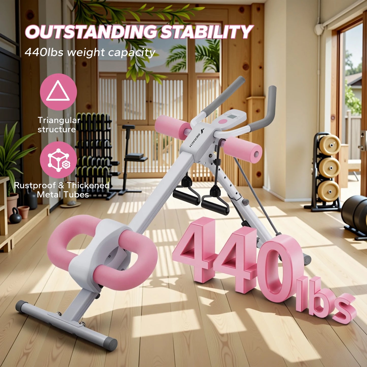 MERACH Foldable Ab Machine & Core Trainer