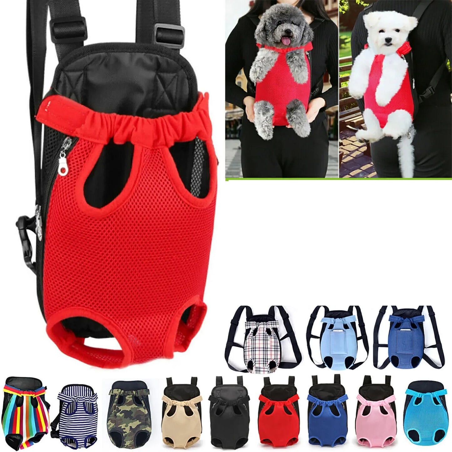 Front & Back Pet Carrier Backpack