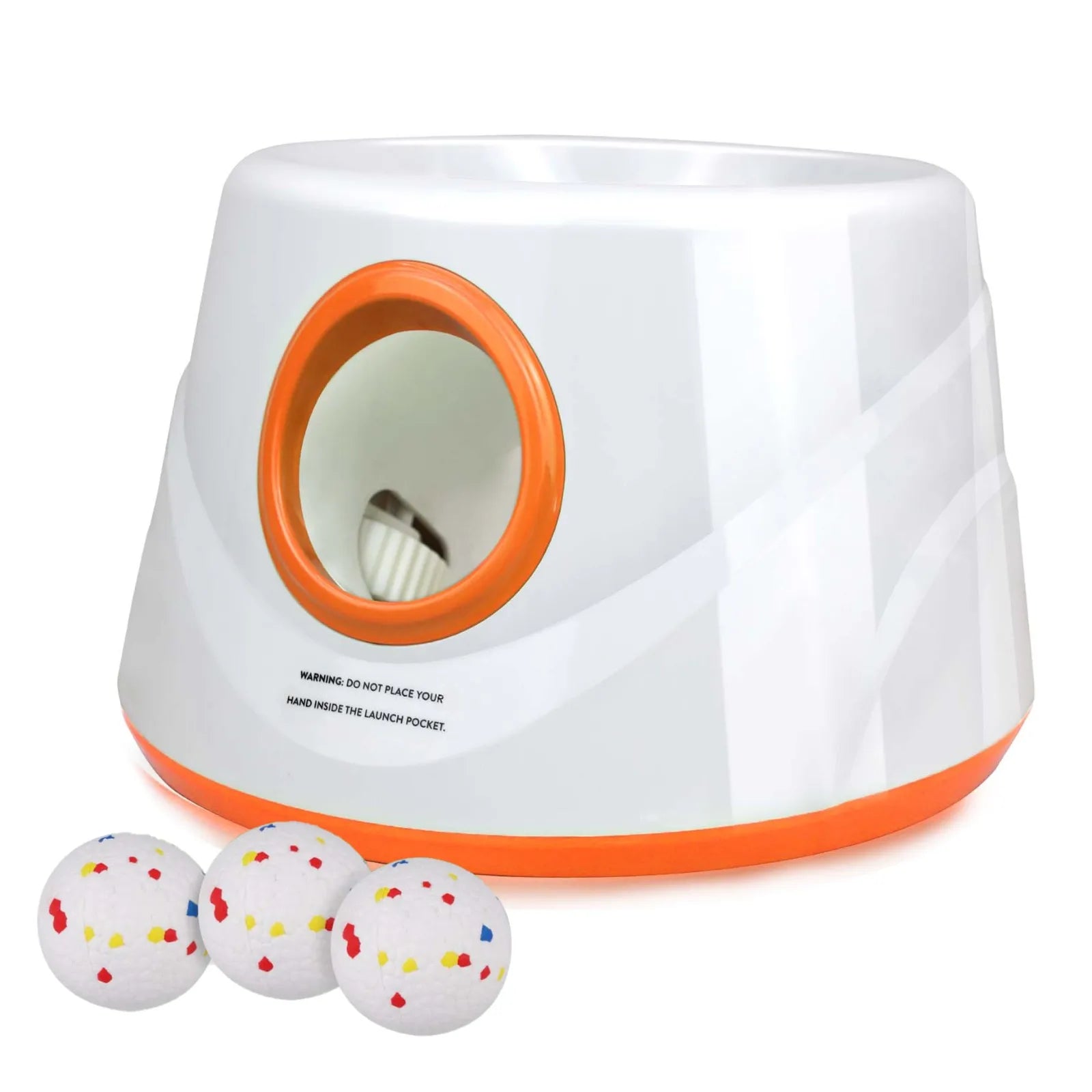Automatic Dog Launcher Tennis Ball Throwing Machine Interactive Dogs Chase Toy Rechargable Catapult Pet Training Toy with 3 Ball - PrimeNest