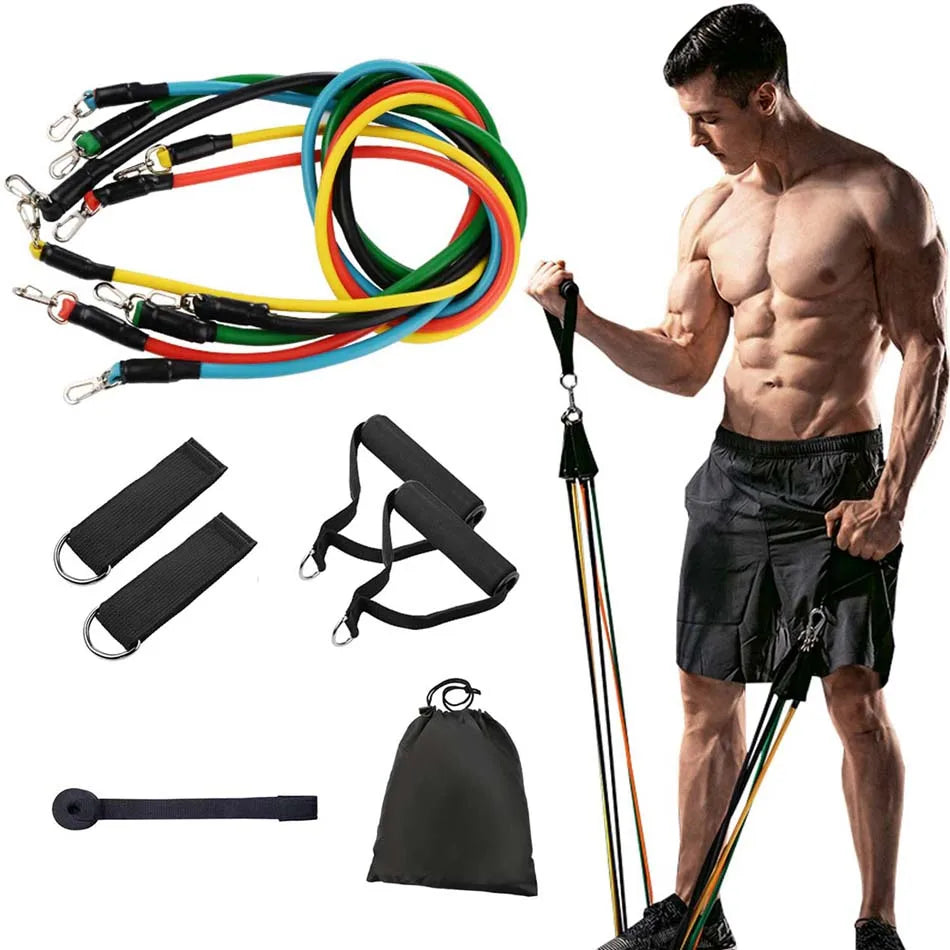 11-Piece Resistance Bands Set