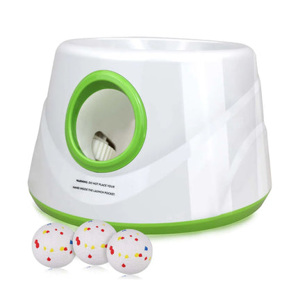 Automatic Dog Launcher Tennis Ball Throwing Machine Interactive Dogs Chase Toy Rechargable Catapult Pet Training Toy with 3 Ball - PrimeNest