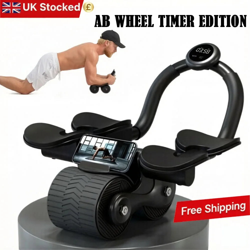 Ab Wheel Core Trainer with Counter