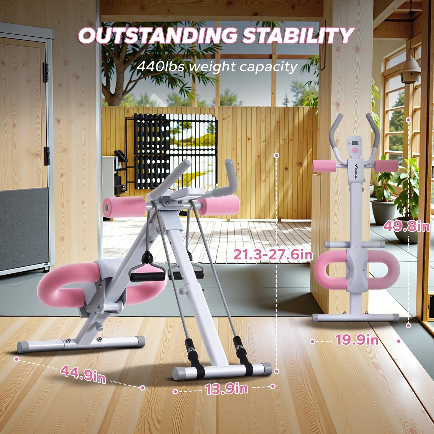 MERACH Foldable Ab Machine & Core Trainer