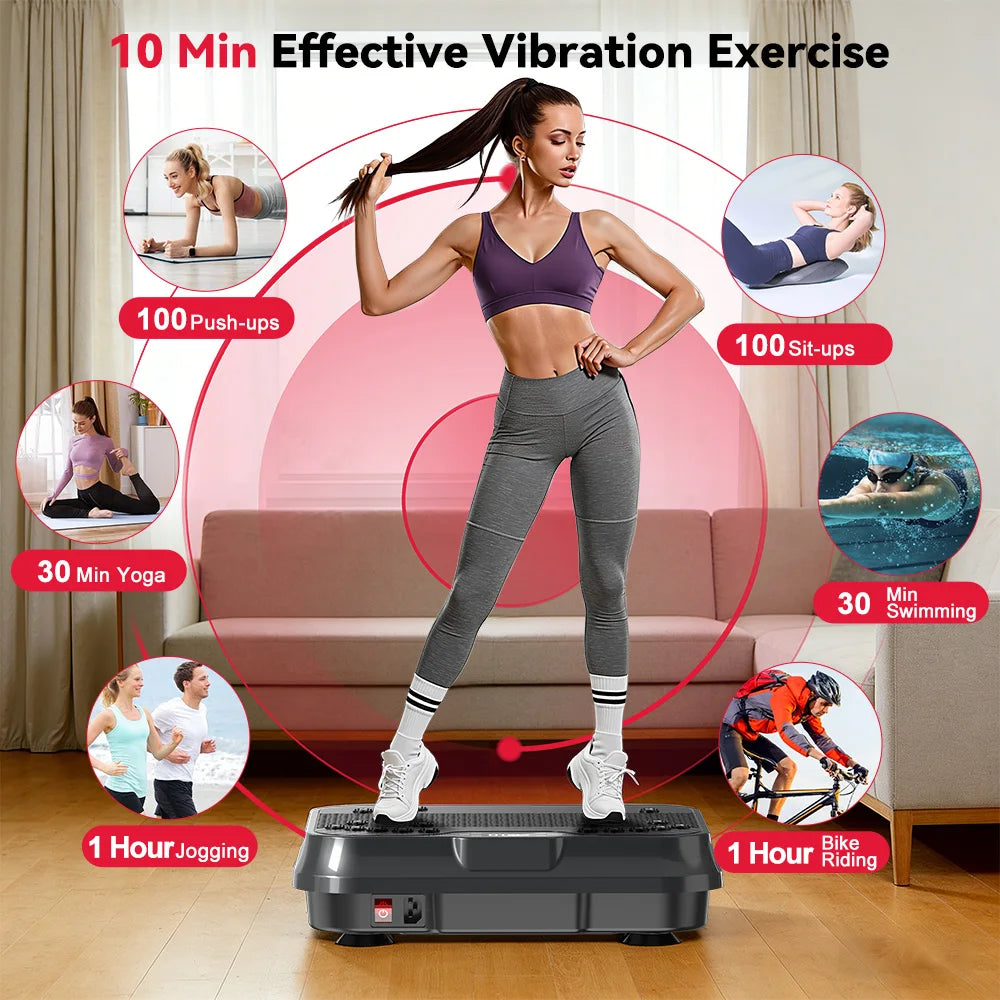 Vibration Plate — 9 Programs, 250 Intensity Levels