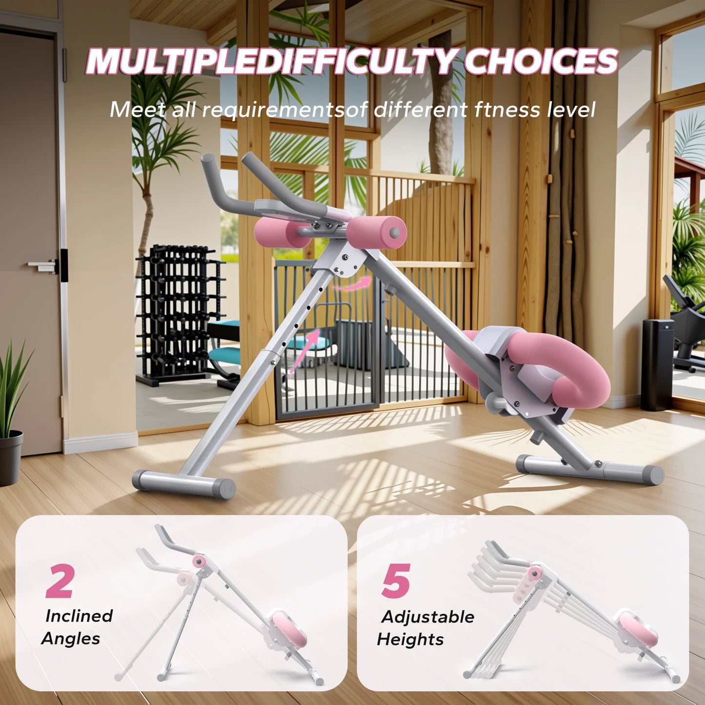 MERACH Foldable Ab Machine & Core Trainer