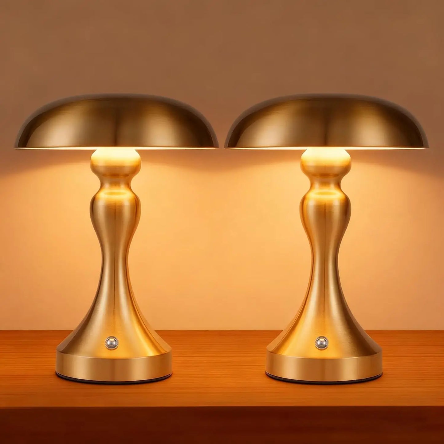 Table lamp, wireless battery-powered bedside lamp, LED table lamp, touch‑dimmable, retro vintage lamp with USB rechargeable nickel battery, table lamps for windowsill, living room, bedroom