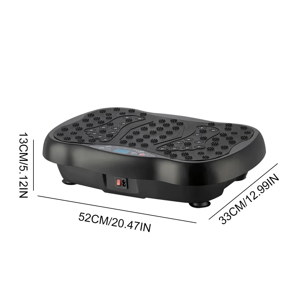 Vibration Plate Exercise Machine Full Body Training Burning&Muscle Building Weight Loss&Shaping LCD Home Exercise Equipment with Remote Control Men and women's body management self-discipline Fitness Platform Massager Sports - PrimeNest