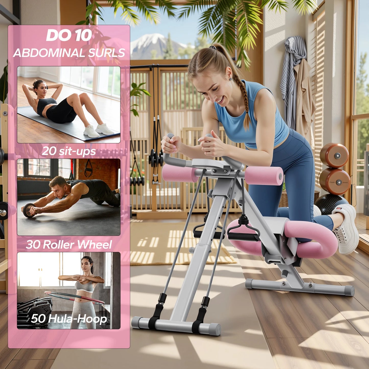 MERACH Foldable Ab Machine & Core Trainer