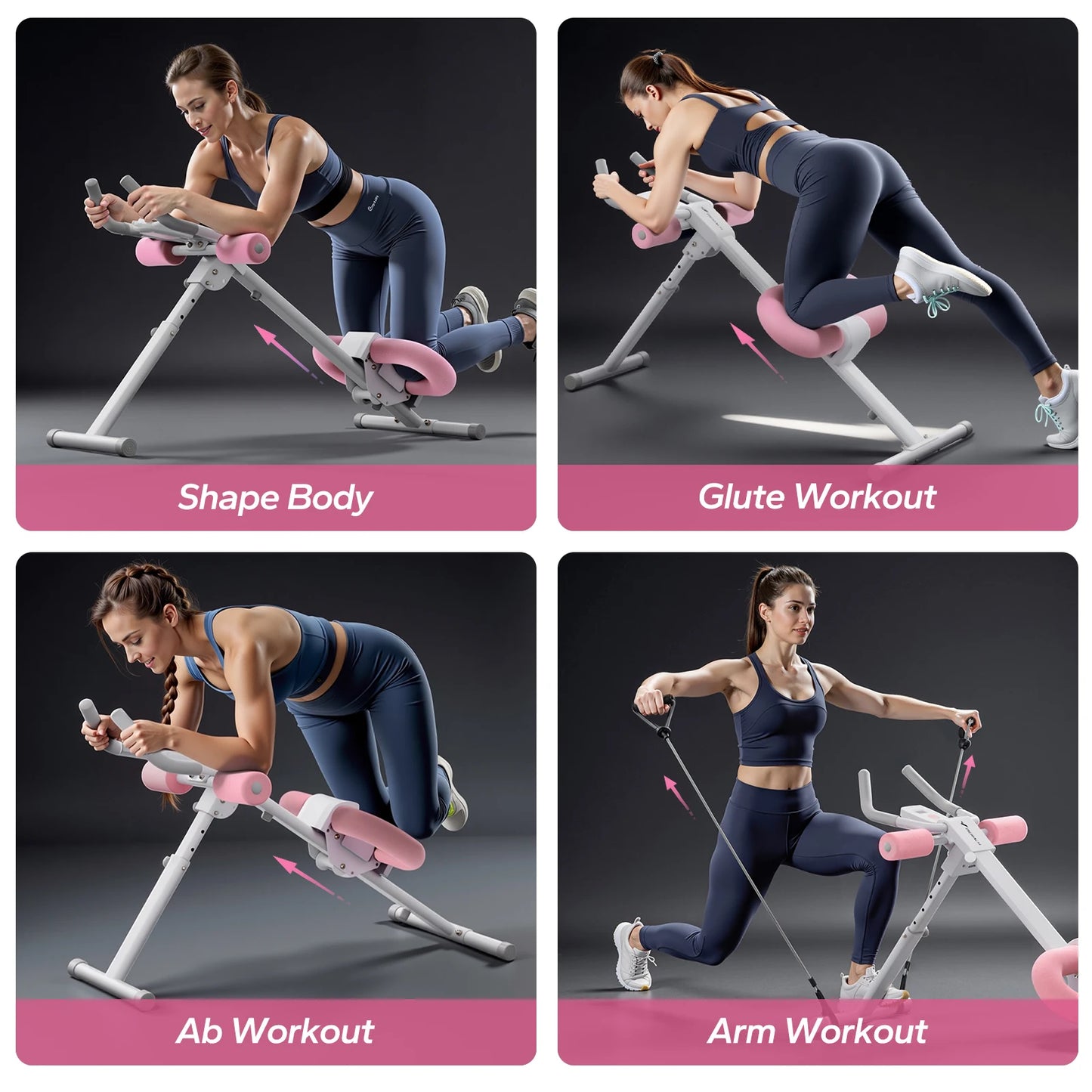 MERACH Foldable Ab Machine & Core Trainer
