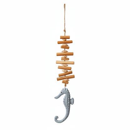 Driftwood seahorse wall decor Wooden Driftwood home decor Seahorse-0