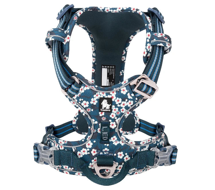 Truelove Floral Cotton Dog Harness Vest