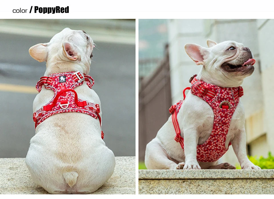Truelove Floral Cotton Dog Harness Vest