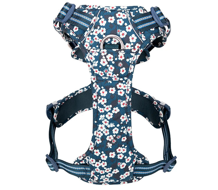 Truelove Floral Cotton Dog Harness Vest