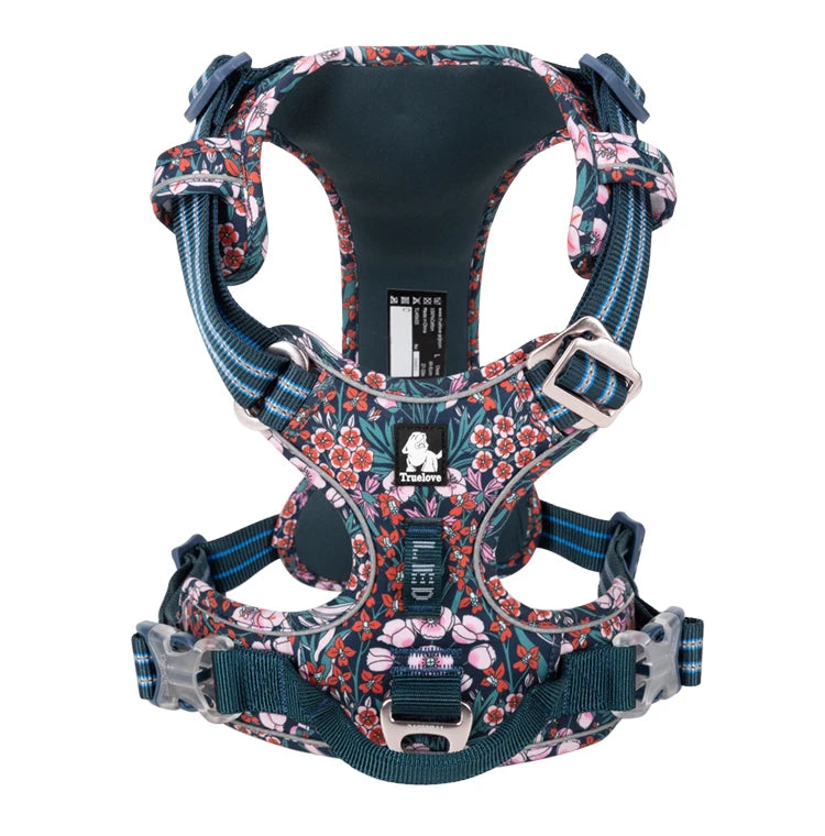 Truelove Floral Cotton Dog Harness Vest