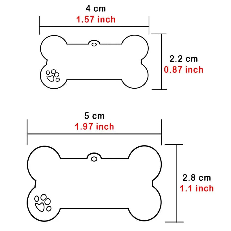 Personalised Stainless Steel Pet ID Tag