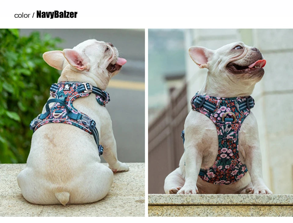 Truelove Floral Cotton Dog Harness Vest