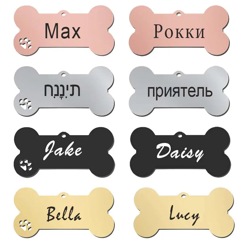Personalised Stainless Steel Pet ID Tag