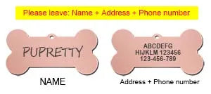 Personalised Stainless Steel Pet ID Tag