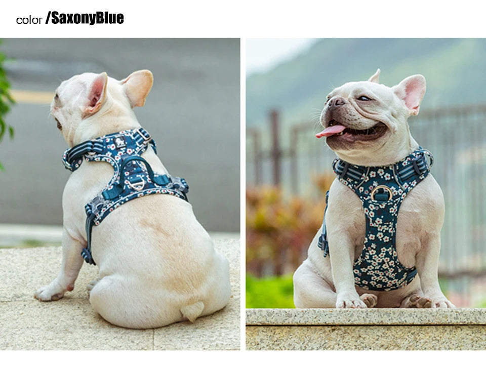 Truelove Floral Cotton Dog Harness Vest