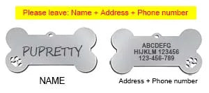 Personalised Stainless Steel Pet ID Tag