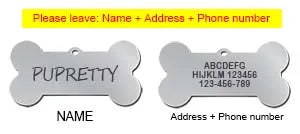 Personalised Stainless Steel Pet ID Tag