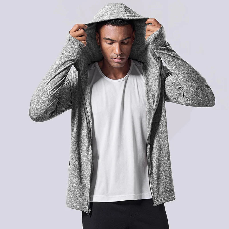 Men Fleece Lined Compression Shirt Long Sleeve Thermal Running Gym Fitness Breathable Sports Top-1