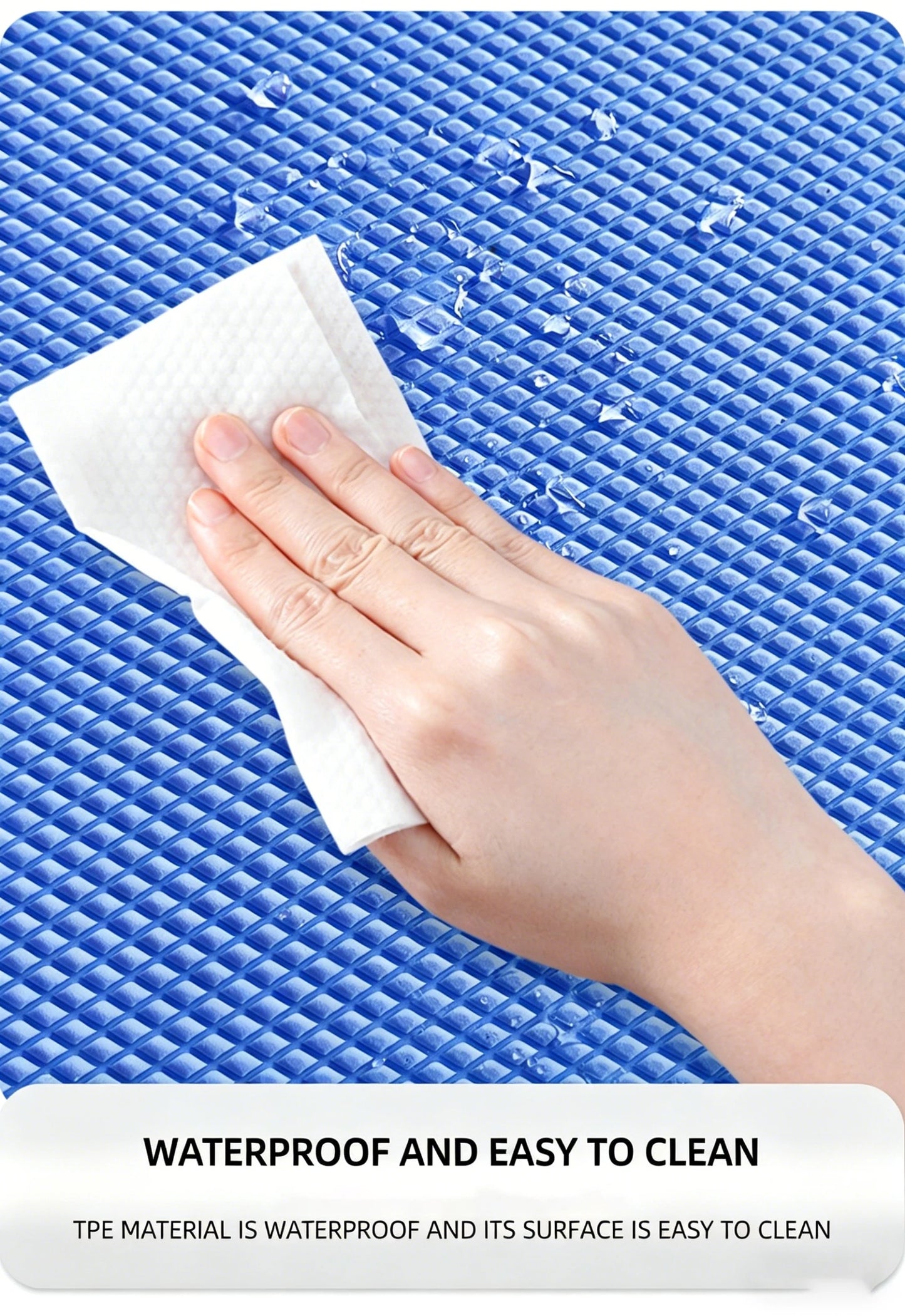 TPE Balance Pad Non-Slip Thickened High Rebound Foam Mat for Core Stability Yoga Fitness Training 50x40cm