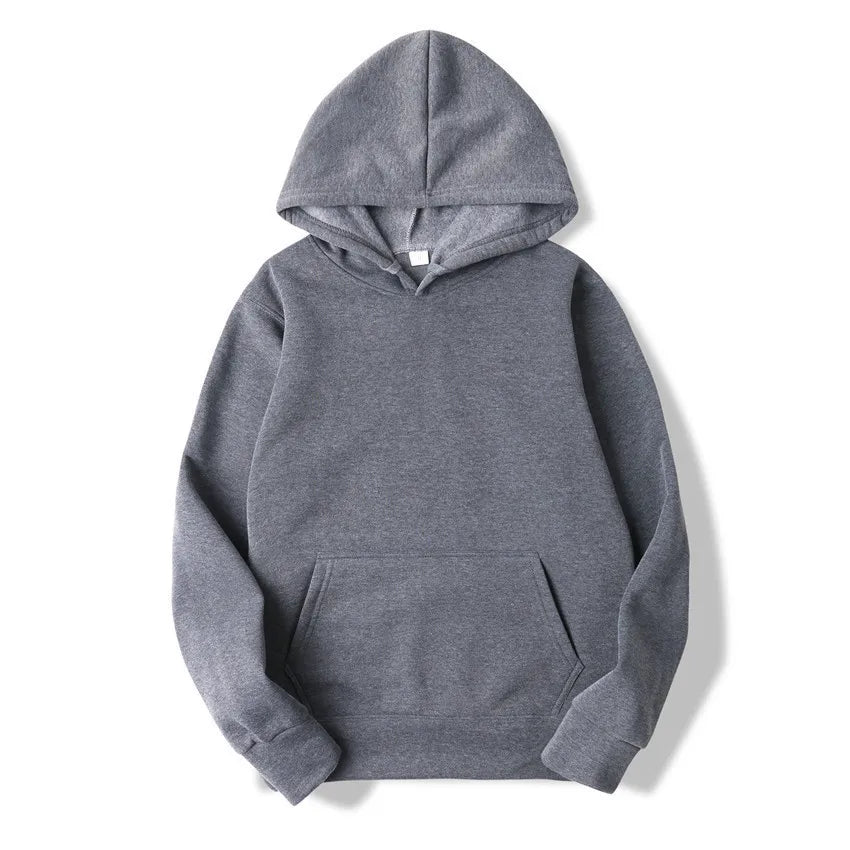 Men's Solid Colour Pullover Hoodie