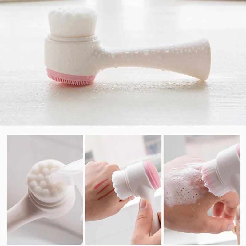 3D Double-Sided Silicone Face Brush
